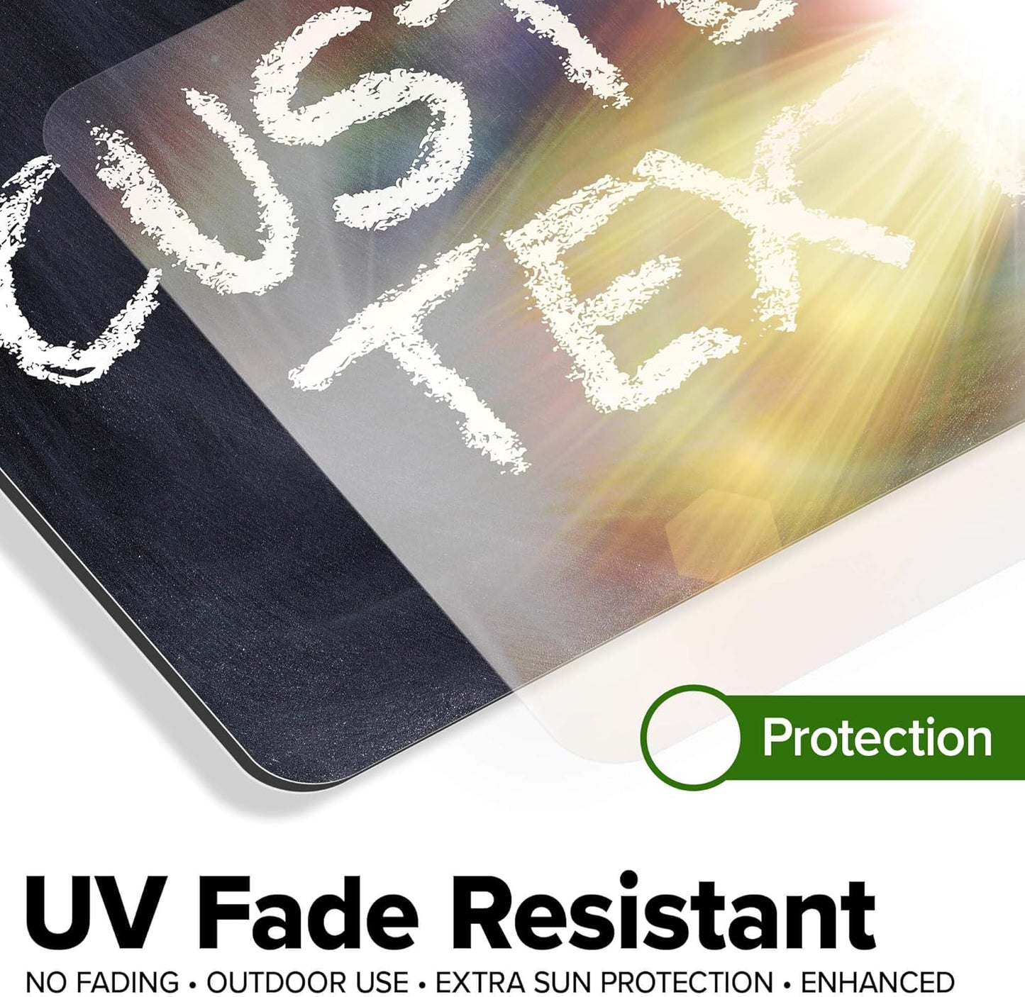 Custom Sign, Custom Street Sign, 11 Font Colors, 13 Font Styles, 4 Hole Options, 22 Sizes, 7x10 Inches, Rust Free DiBound, Fade Resistant, Made in USA by My Sign Center (Chalkboard Black)