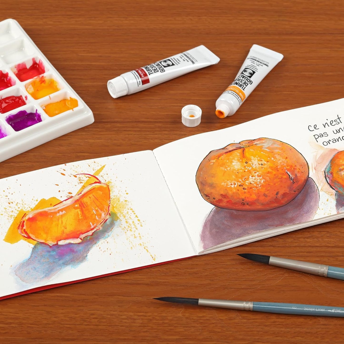 New York Central Eternity Ninety Flat Book- 4x6" Sketch Watercolor Journal, Pack of 10- Red Soft Paperback- Watercolor Sketchbook w/Elastic Band,100 Total Sheets 100% Cotton, 90 lb Cold-Pressed