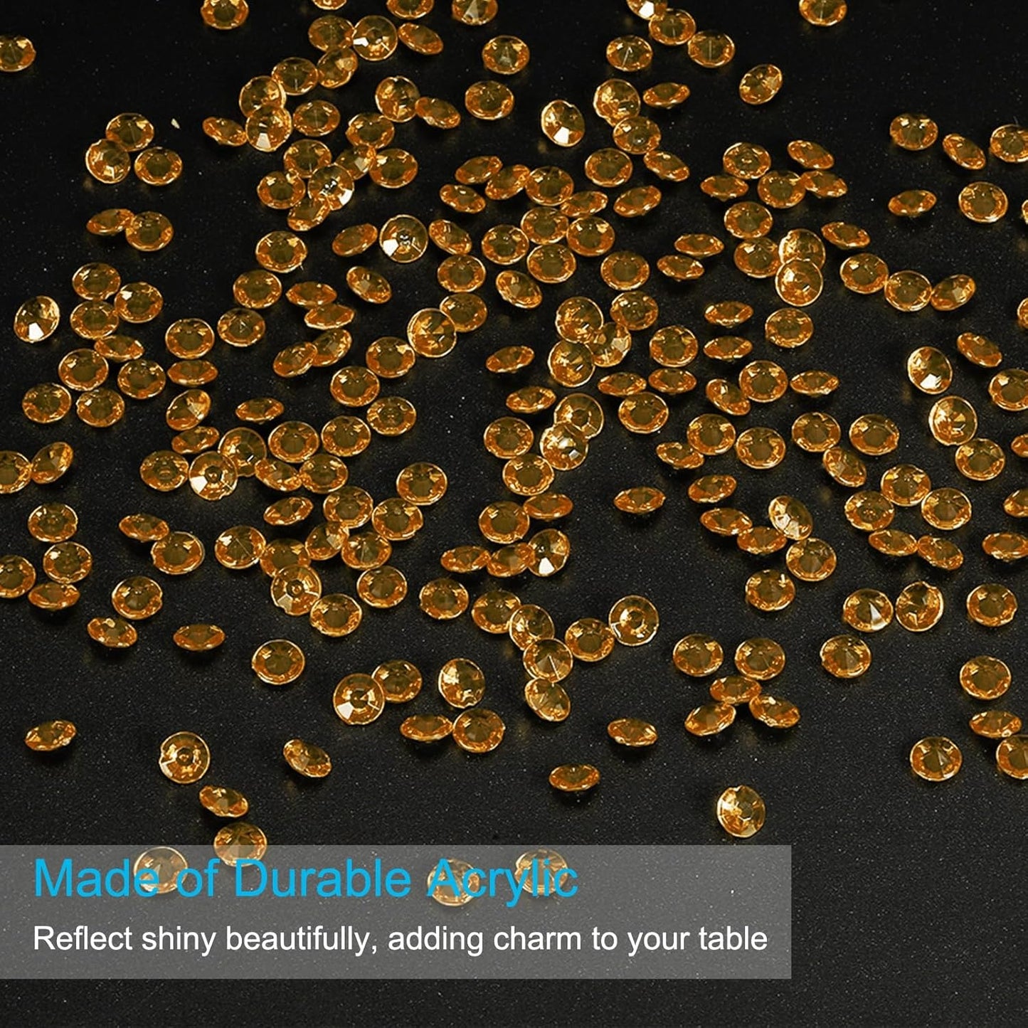 PATIKIL 4000 Pcs Wedding Table Scatter Confetti Crystals 6mm Acrylic Diamonds Vase Fillers Gems for Table Centerpiece Decorations Party Vase Beads, Coffee