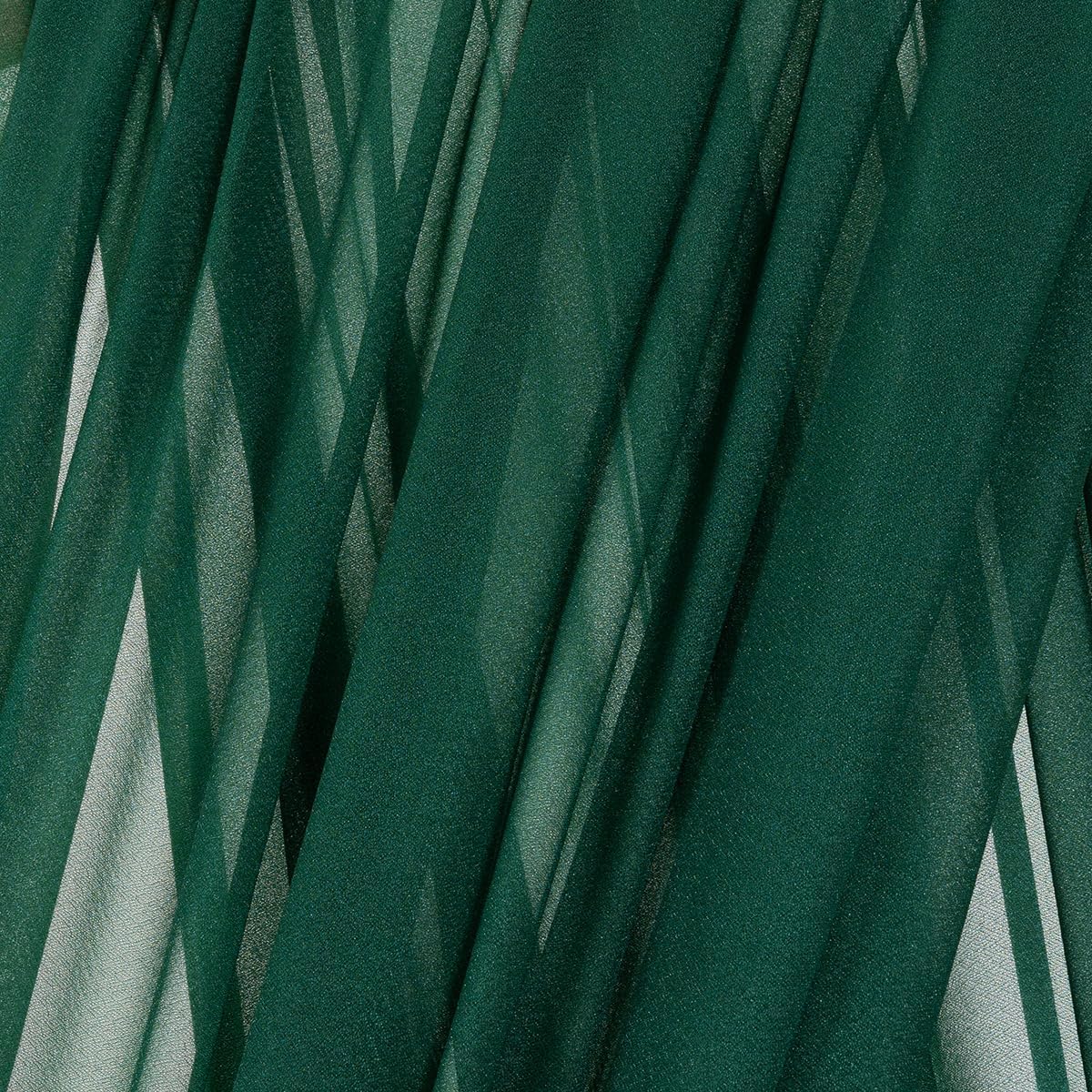 MLMC Emerald Green Wedding Arch Draping Fabric 4 Panels 29" x 20 FT Extra Long Gauze Drapes Sheer Backdrop Curtains 6.6 Yards Outdoor Drapery Panels for Wedding Ceremony Party Ceiling Decoration