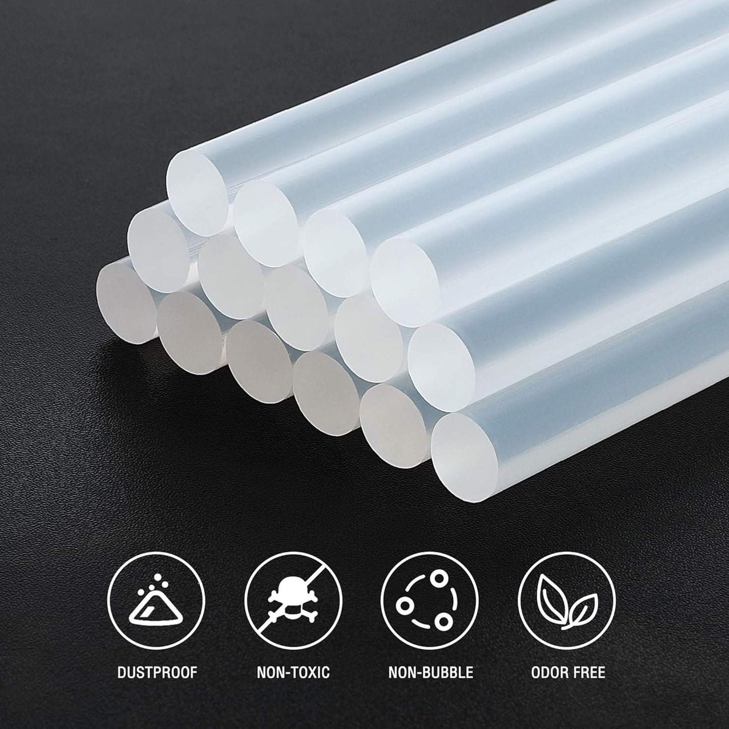 WORKPRO Hot Glue Sticks, Compatible with Most Glue Guns, Multipurpose for DIY Art Craft General Repairs, Home Decoration and Gluing Projects (0.27"x4" 200PCS)