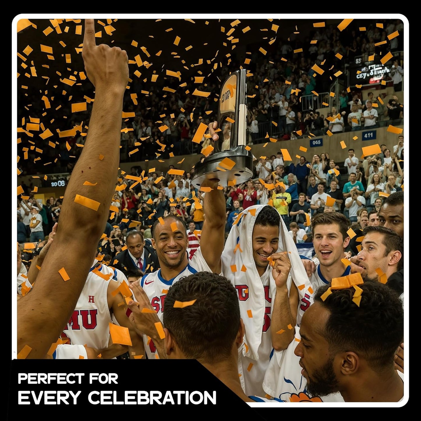 Ultimate Confetti, Orange Tissue Paper Confetti - Rectangular Fluttering Biodegradable Confetti for Cannon and Launcher use – Best for Wedding, Parties, Concerts and Live Events - 1 lb, 16 oz