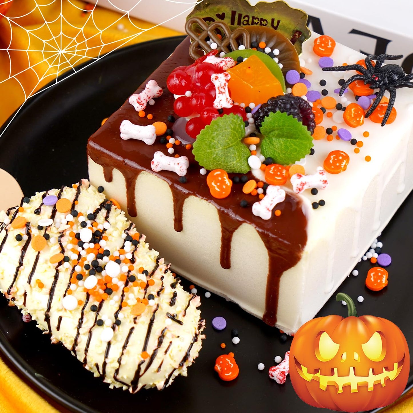 Dazzjoy Halloween Sprinkles, 150g/5.29oz, Edible Halloween Sprinkles for Cake Decorating, Edible Cake Decoration & Cupcake Topper