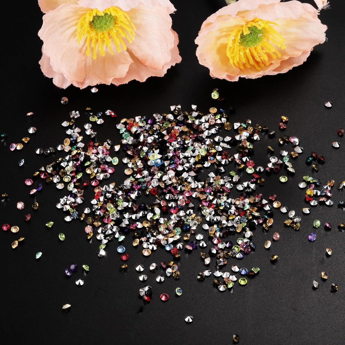 PATIKIL 14000Pcs Wedding Table Scatter Confetti Crystals 3mm Acrylic Diamonds Vase Fillers Gems for Table Centerpiece Decorations Bridal Shower Party, Lake Blue AB