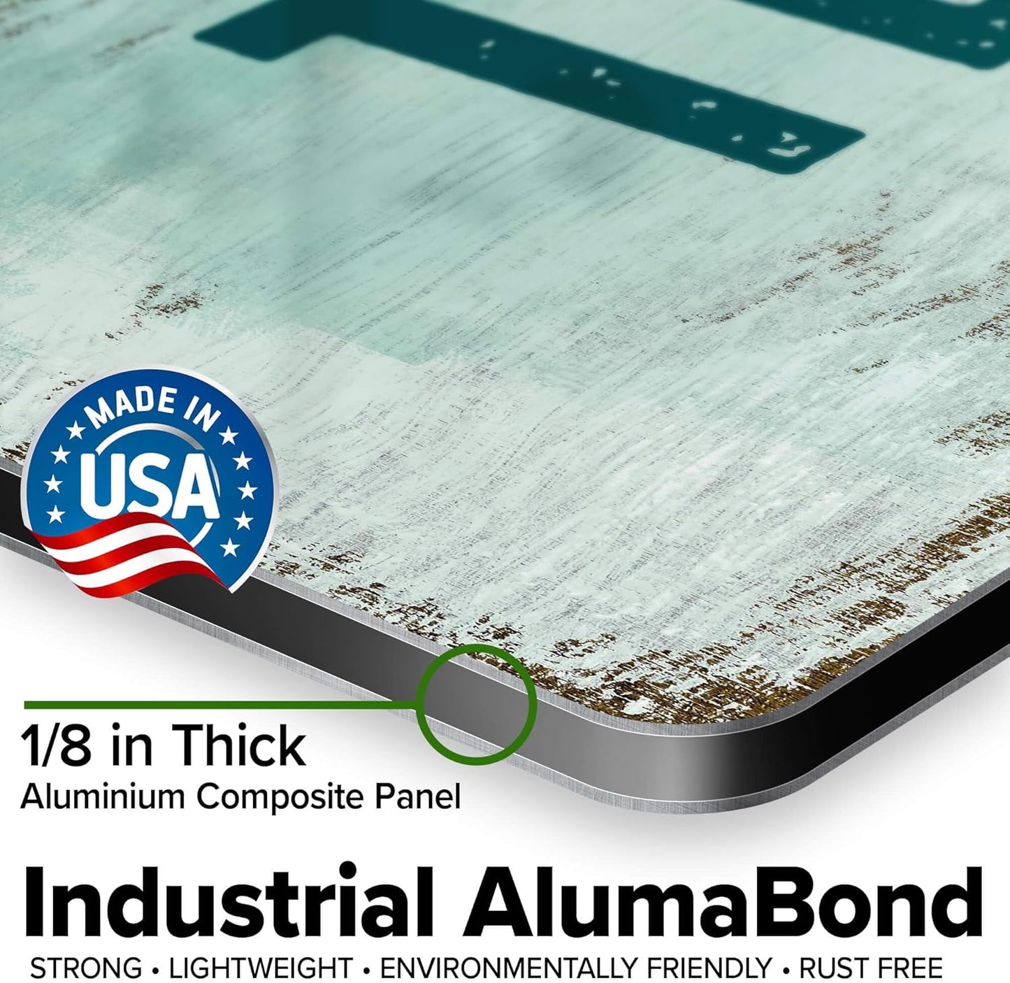 Custom Sign, Custom Street Sign, 11 Font Colors, 13 Font Styles, 4 Hole Options, 22 Sizes, 18x18 Inches, Rust Free DiBound, Fade Resistant, Made in USA by My Sign Center (Shabby Chic)