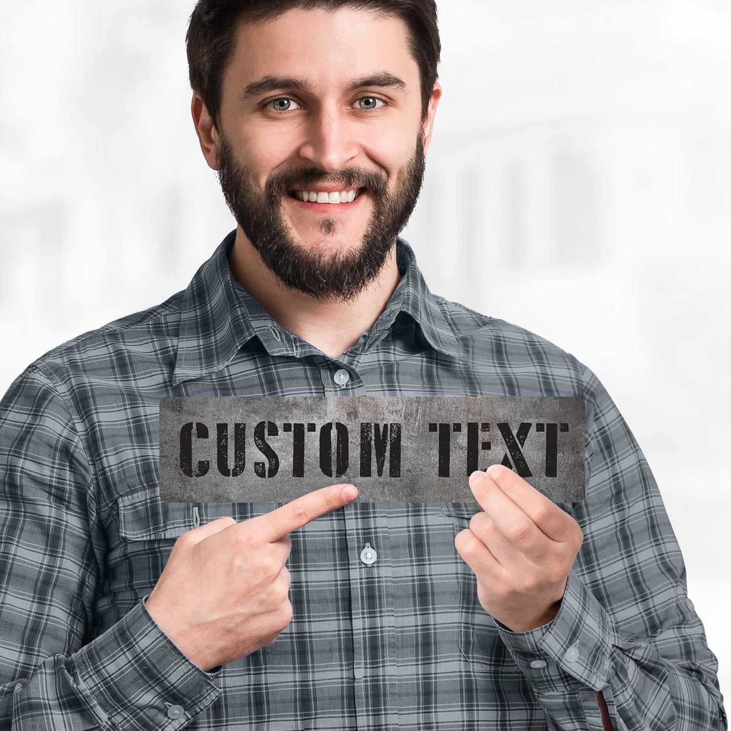 Custom Sign, Custom Street Sign, 11 Font Colors, 13 Font Styles, 4 Hole Options, 22 Sizes, 3x12 Inches, Ideal Christmas Gift, Rust Free DiBound, Fade Resistant, Made in USA by My Sign Center (Grunge