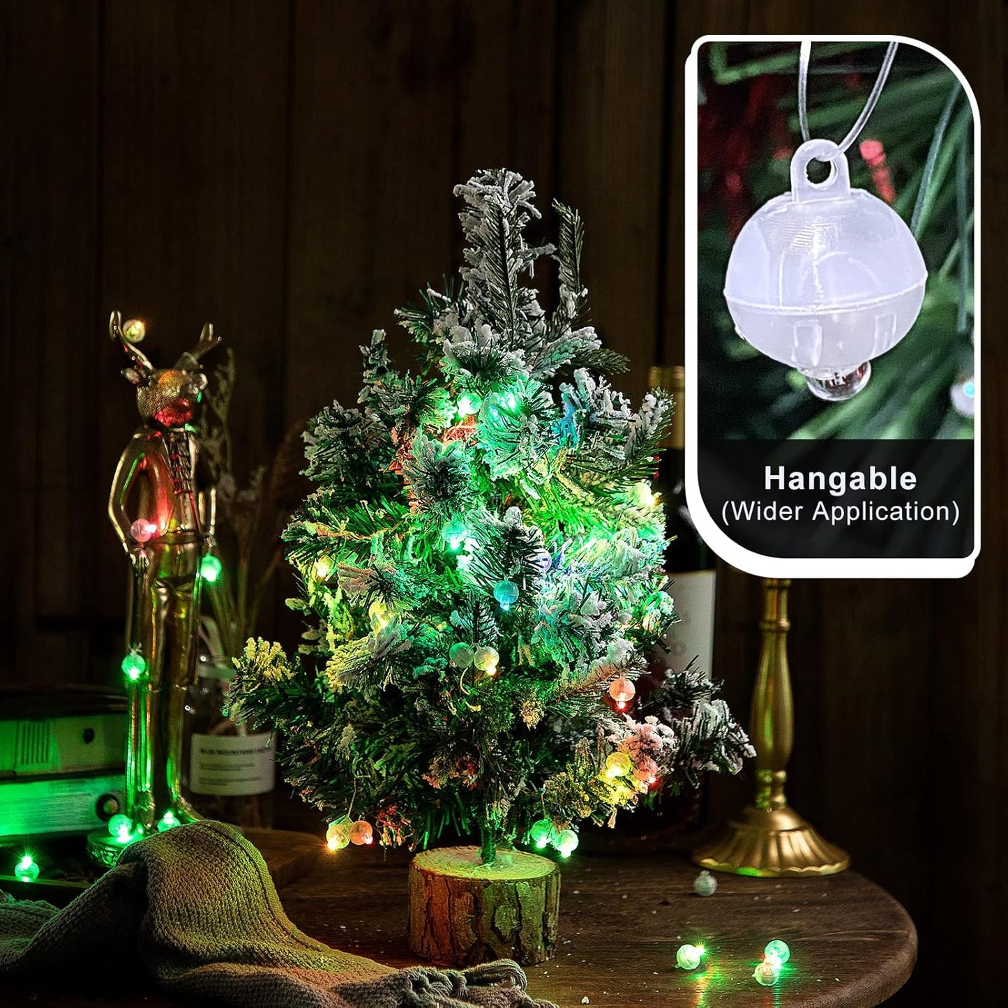 100PCs Mini Led Lights, Led Balloons Light up Balloons for Party Decorations Neon Party Lights for Paper Lantern Easter Eggs Birthday Party Wedding Halloween Christmas Decoration - Blinking Green