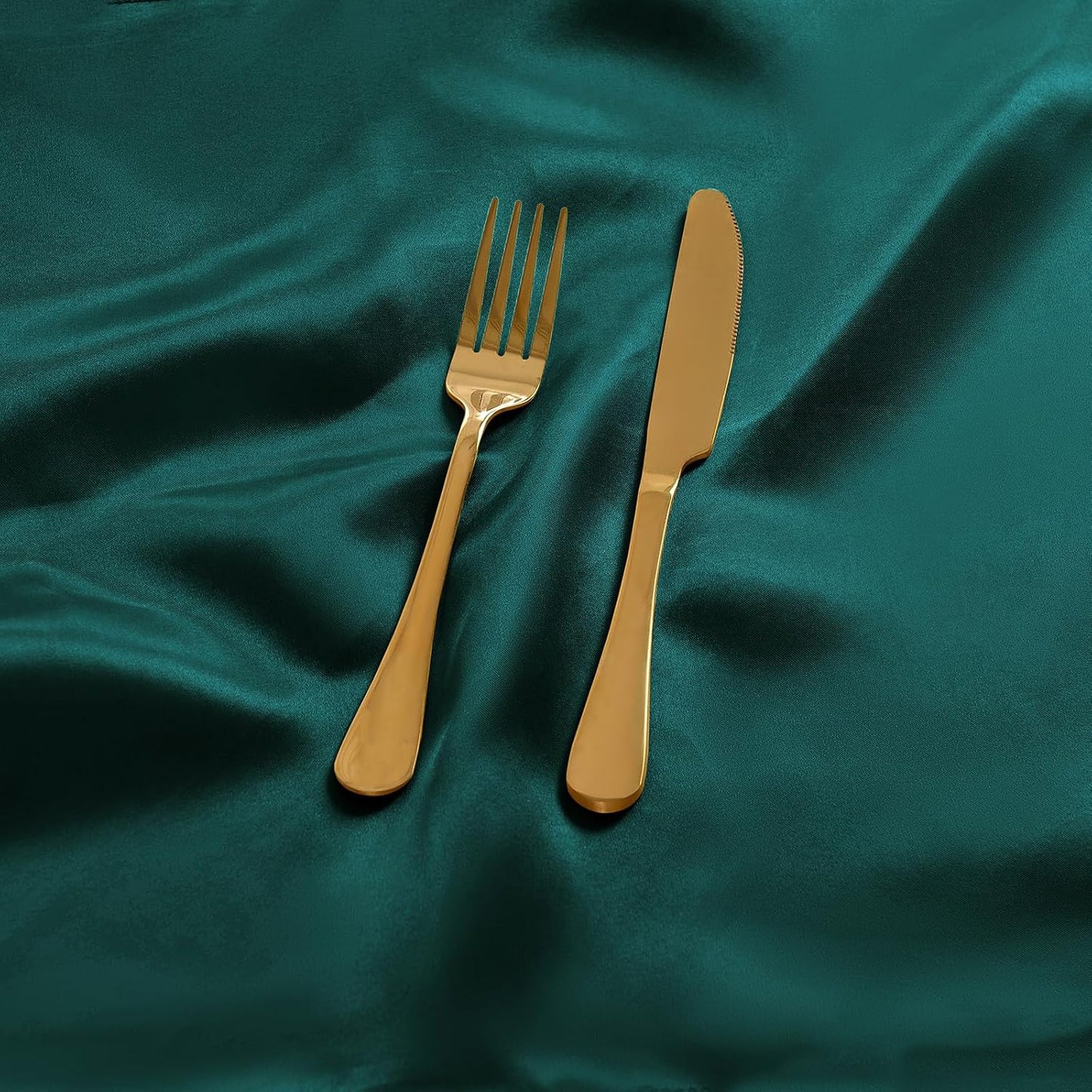 12 Pieces Forest Green Satin Napkins, 17" x 17" Square Table Napkins, Silky Soft Smooth Washable Napkins for Restaurant, Weddings, Dinner, Party Decoration