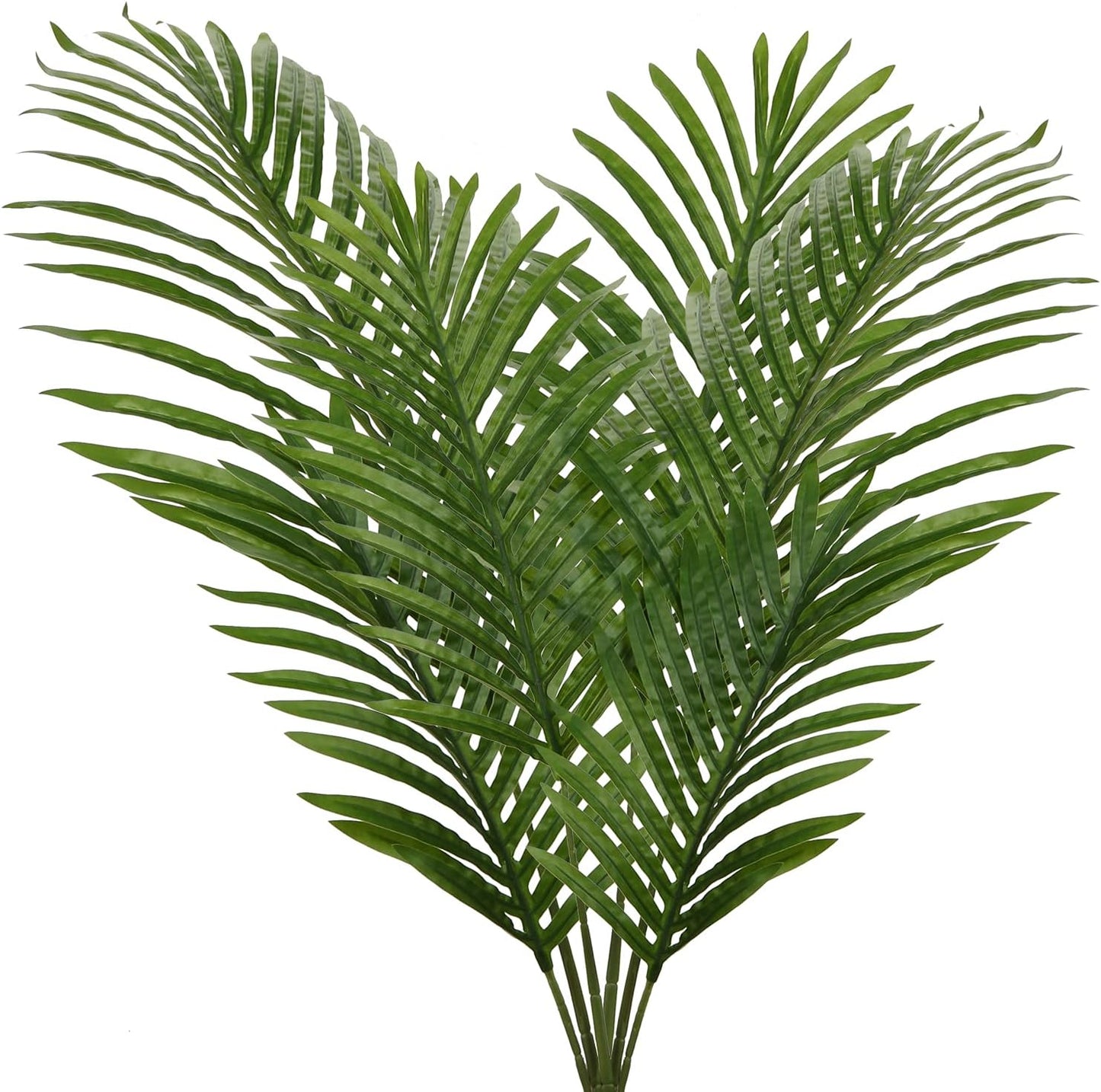 Large Artificial Palm Leaves Palm Fronds Tropical Leaves Areca Palm Branches Palm Leaves with Stem Palm Tree Leaves Faux Palm Leaves for Floral Arrangement Fake Leaves Palm Sunday Decor-Large Leaf