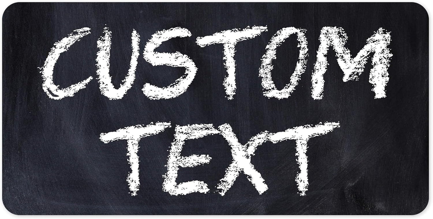 Custom Sign, Custom Street Sign, 11 Font Colors, 13 Font Styles, 4 Hole Options, 22 Sizes, 9x18 Inches, Rust Free DiBound, Fade Resistant, Made in USA by My Sign Center (Chalkboard Black)