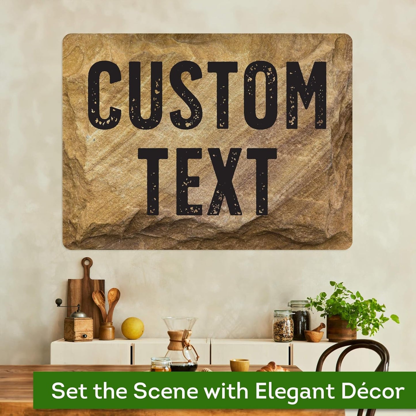 Custom Sign, Custom Street Sign, 11 Font Colors, 13 Font Styles, 4 Hole Options, 22 Sizes, 36x48 Inches, Rust Free DiBound, Fade Resistant, Made in USA by My Sign Center (Stone)