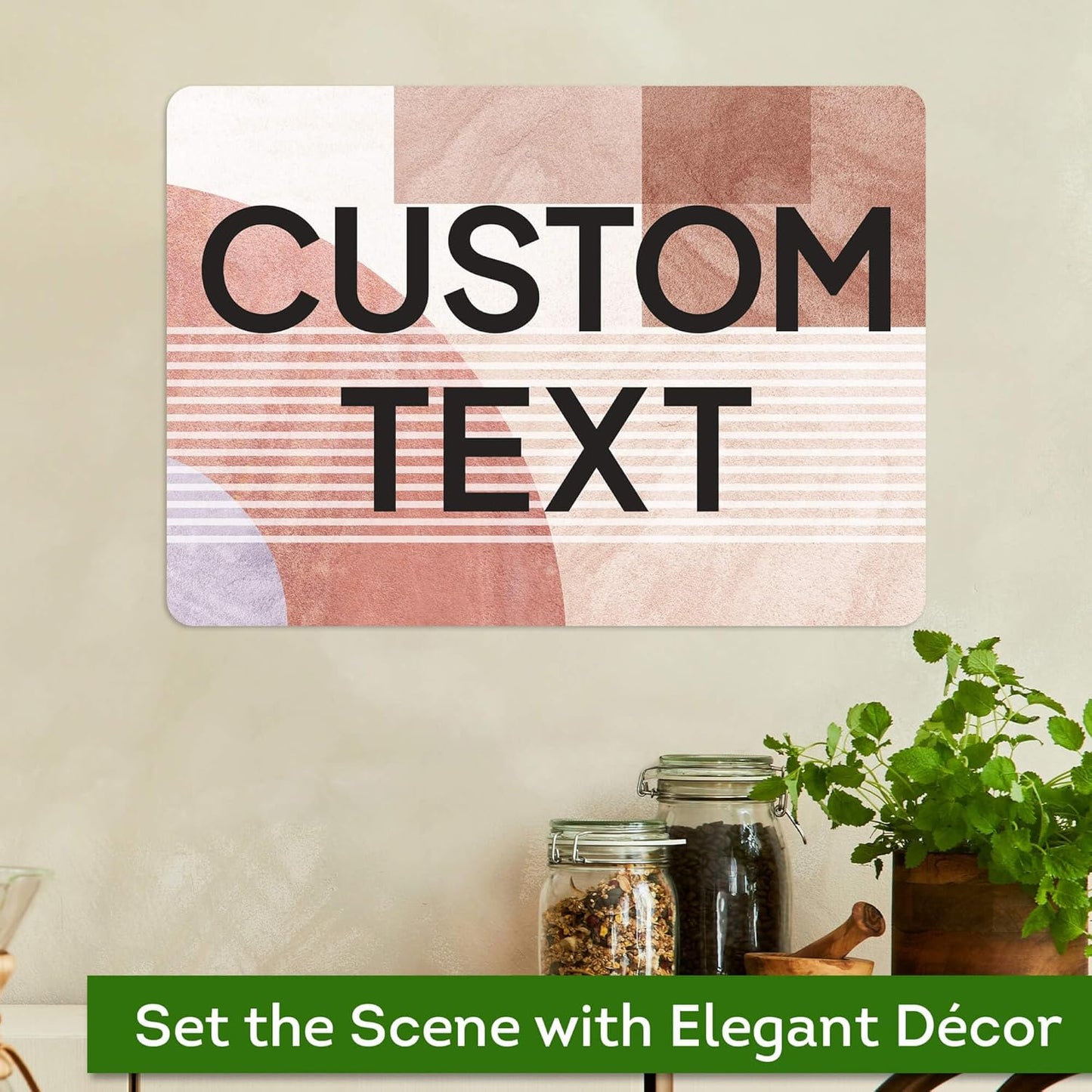 Custom Sign, Custom Street Sign, 11 Font Colors, 13 Font Styles, 4 Hole Options, 22 Sizes, 10x14 Inches, Rust Free DiBound, Fade Resistant, Made in USA by My Sign Center (Mid-Century Modern 1)