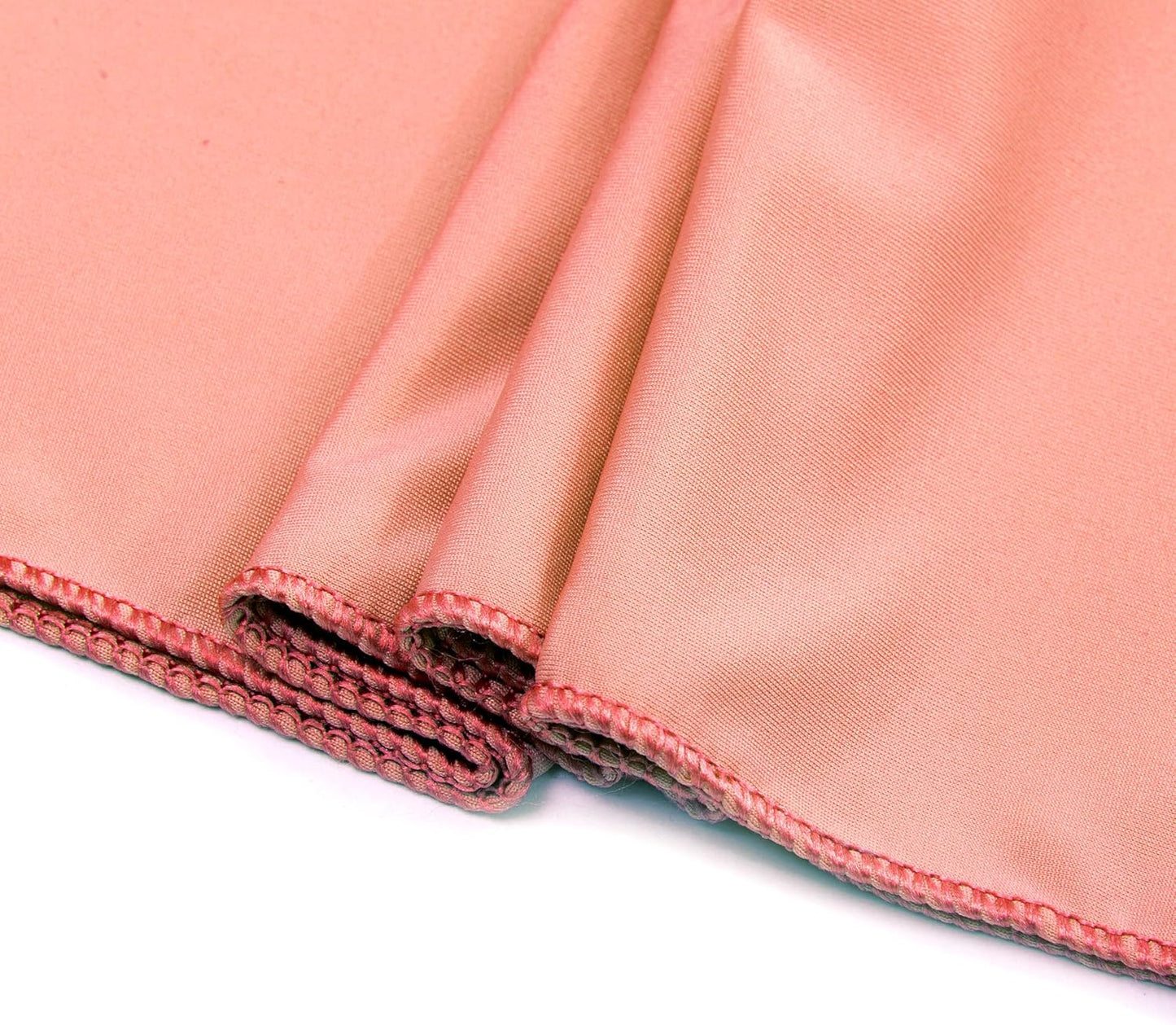 VDS Pack of 300 PCS | Coral Peach | Spandex Chair Sashes Bows Without Buckle | Stretch Elastic Banquet Universal Folding Chair Band Tie with for Wedding Party Conference Celebration Event Decoration