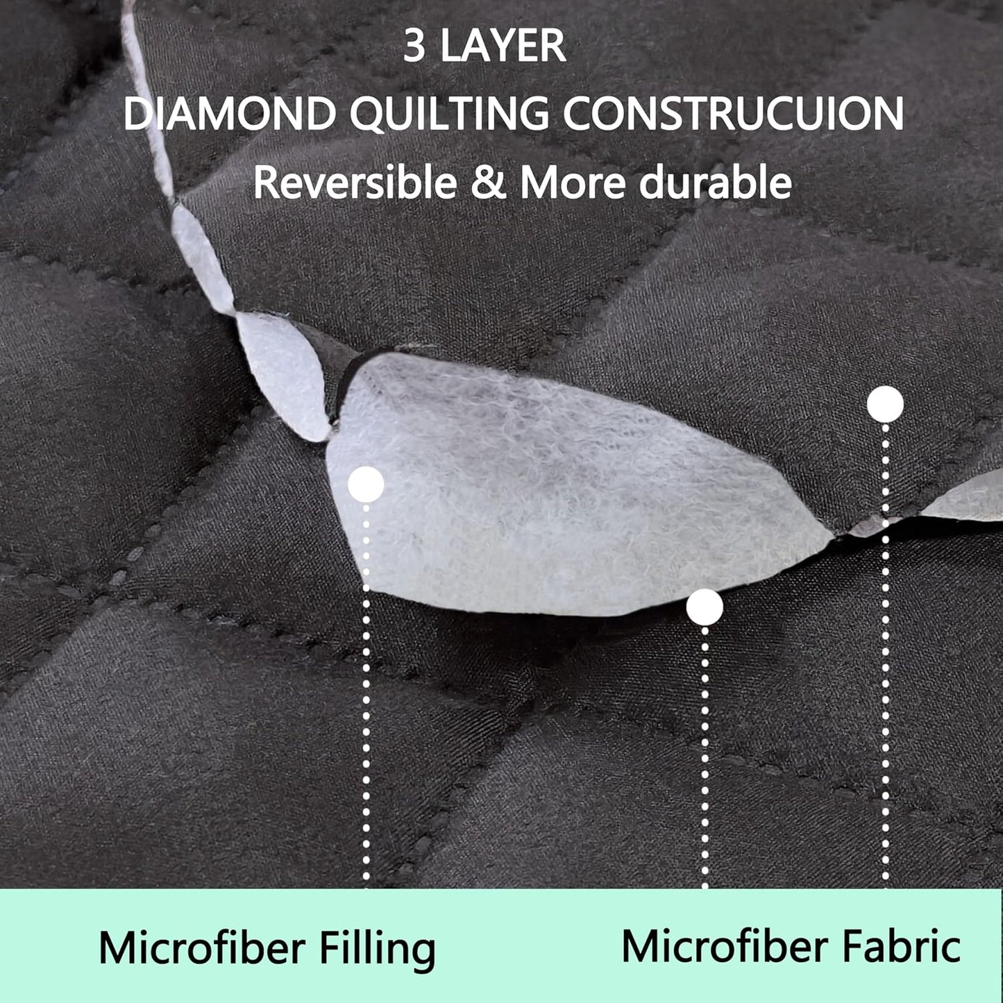 Recliner Chair Covers Reversible Sofa Couch Cover for Pets Lazy Boy Furniture Protector(23''Chair,Dark Grey/Light Grey)