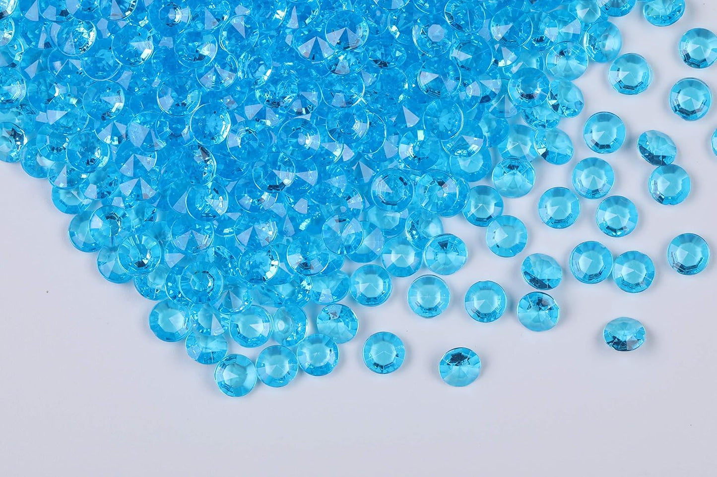 2000pcs Platic Acrylic Gems Fake Acrylic Diamonds Vase Filler Beads Faux Diamond Crystals Jewels for Makeup Brushes Holder Table Scatter Confetti Party Arts Crafts Birthday Wedding Decor