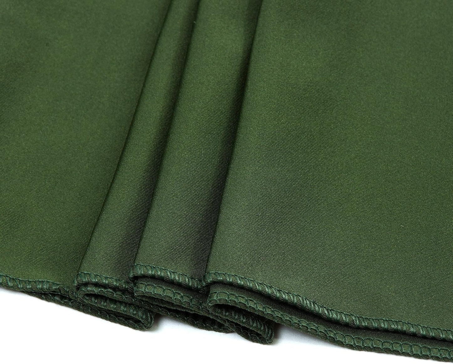 MDS Pack of 200 Spandex Chair Sashes Bows Elastic Stretch Dining Chair Bands Ties Without Slider Buckle Universal fits for Wedding Baby Shower Birthday Party Banquet Event Decoration - Olive Green