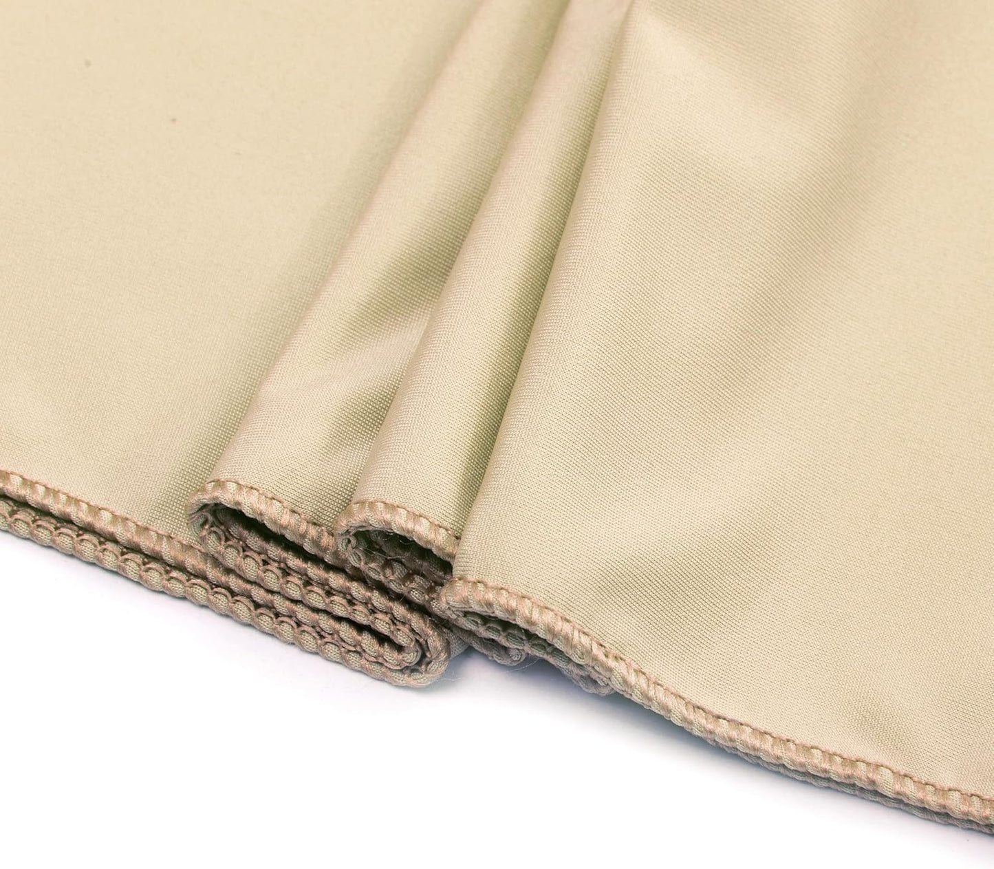 MDS Pack of 150 Spandex Chair Sashes Bows Elastic Stretch Dining Chair Bands Ties Without Slider Buckle Universal fits for Wedding Baby Shower Birthday Party Banquet Event Decoration - Champagne Gold