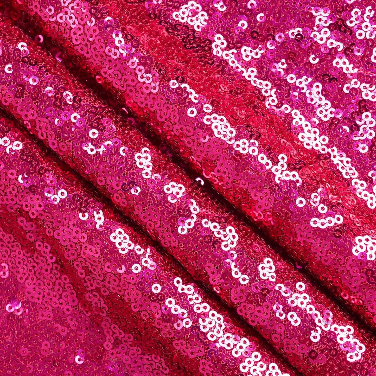 Eternal Beauty Hot Pink Sequin Backdrop, 20x10 Ft Glitter Background Curtains for Shimmer Photography Party Wedding Birthday Back Drop Decor