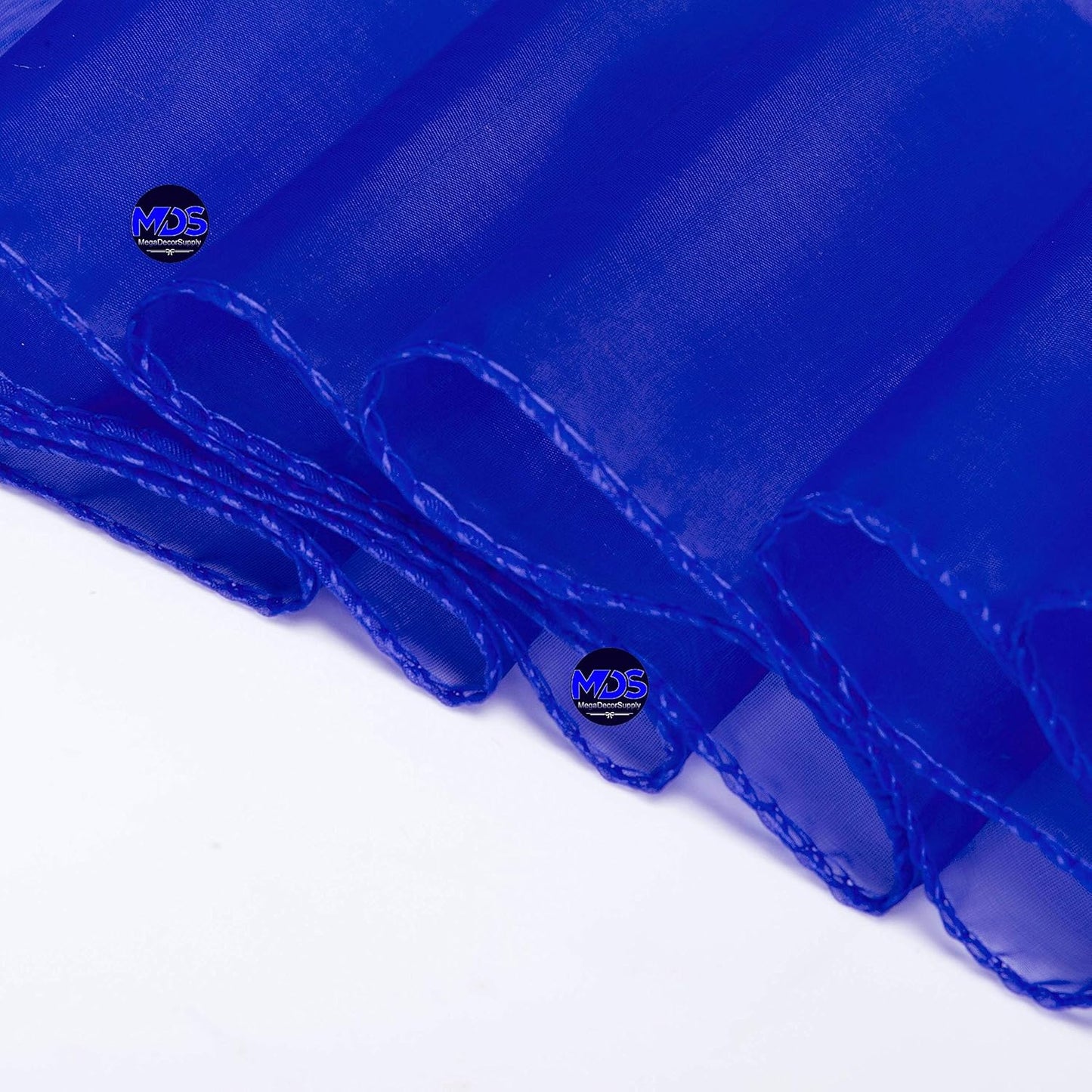 MDS Pack of 25 PCS Organza Chair Sashes Wider Dining Chair Bows Ribbon Tie Back for Wedding Party Birthday Bridal Shower Reception Event Banquet Home Chair Cover Decoration - Royal Blue