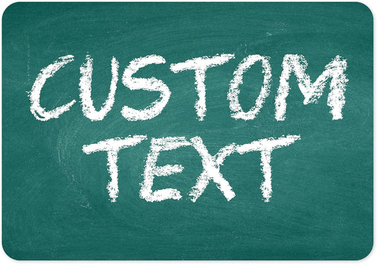 Custom Sign, Custom Street Sign, 11 Font Colors, 13 Font Styles, 4 Hole Options, 22 Sizes, 7x10 Inches, Rust Free DiBound, Fade Resistant, Made in USA by My Sign Center (Chalkboard Green)