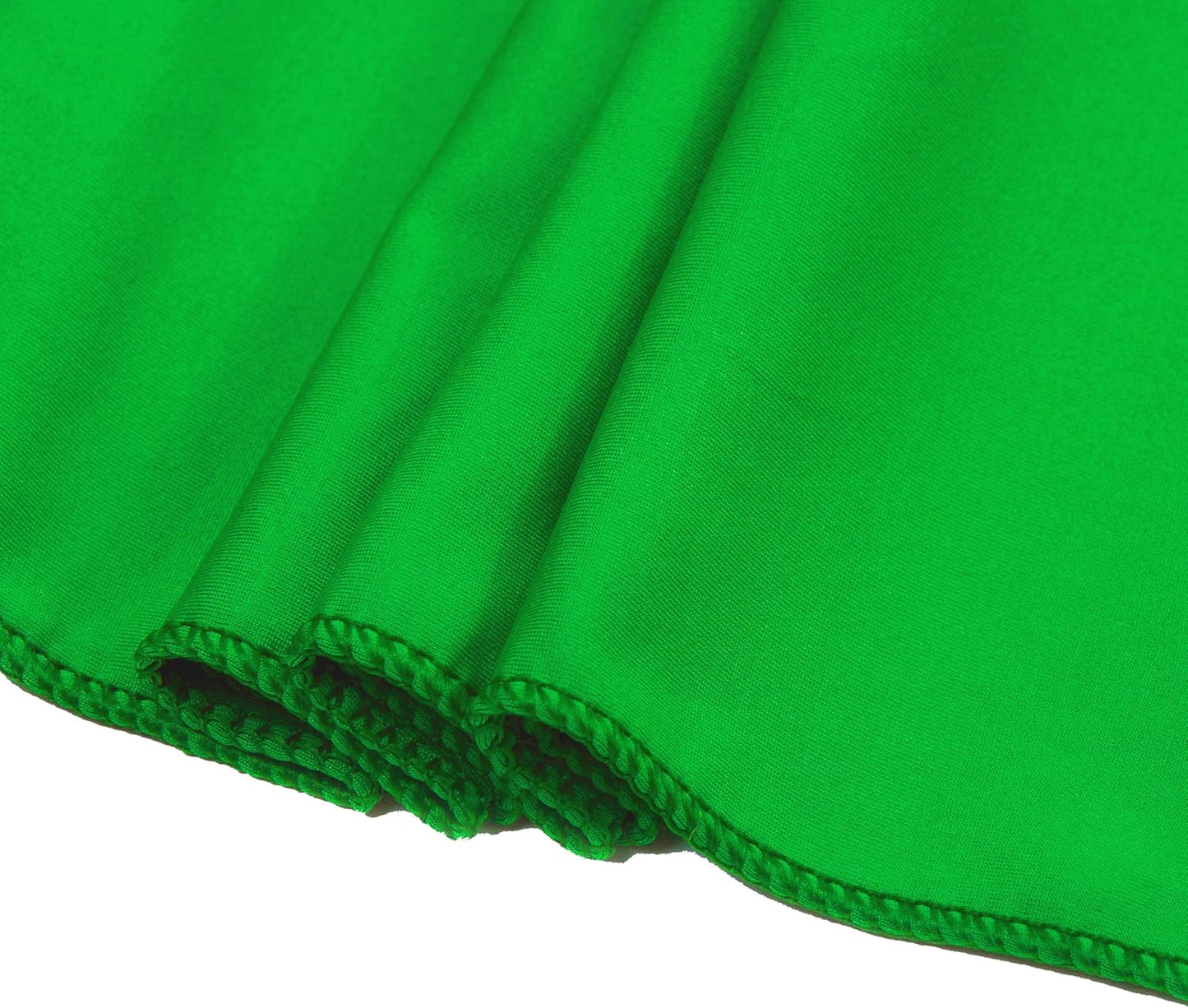 VDS Pack of 75 PCS | Light Green | Spandex Chair Sashes Bows Without Buckle | Stretch Elastic Banquet Universal Folding Chair Band Tie with for Wedding Party Conference Celebration Event Decoration