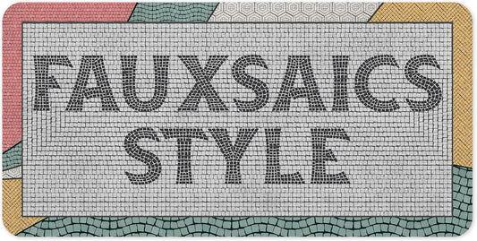 Custom Sign, Custom Street Sign, 11 Font Colors, 13 Font Styles, 4 Hole Options, 22 Sizes, 6x12 Inches, Rust Free DiBound, Fade Resistant, Made in USA by My Sign Center (Fauxsaic 2)