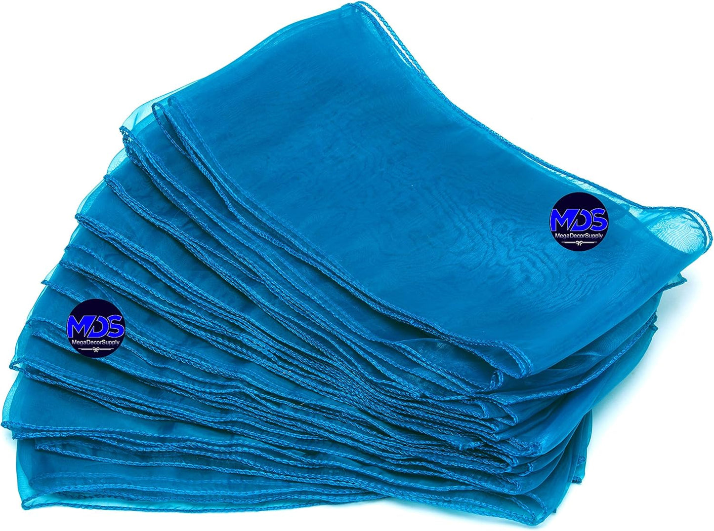 MDS Pack of 150 PCS Organza Chair Sashes Wider Dining Chair Bows Ribbon Tie Back for Wedding Party Birthday Bridal Shower Reception Event Banquet Home Chair Cover Decoration - Dark Teal