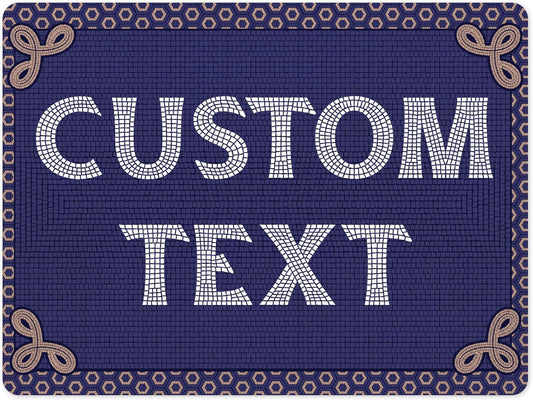 Custom Sign, Custom Street Sign, 11 Font Colors, 13 Font Styles, 4 Hole Options, 22 Sizes, 18x24 Inches, Rust Free DiBound, Fade Resistant, Made in USA by My Sign Center (Fauxsaic 1)