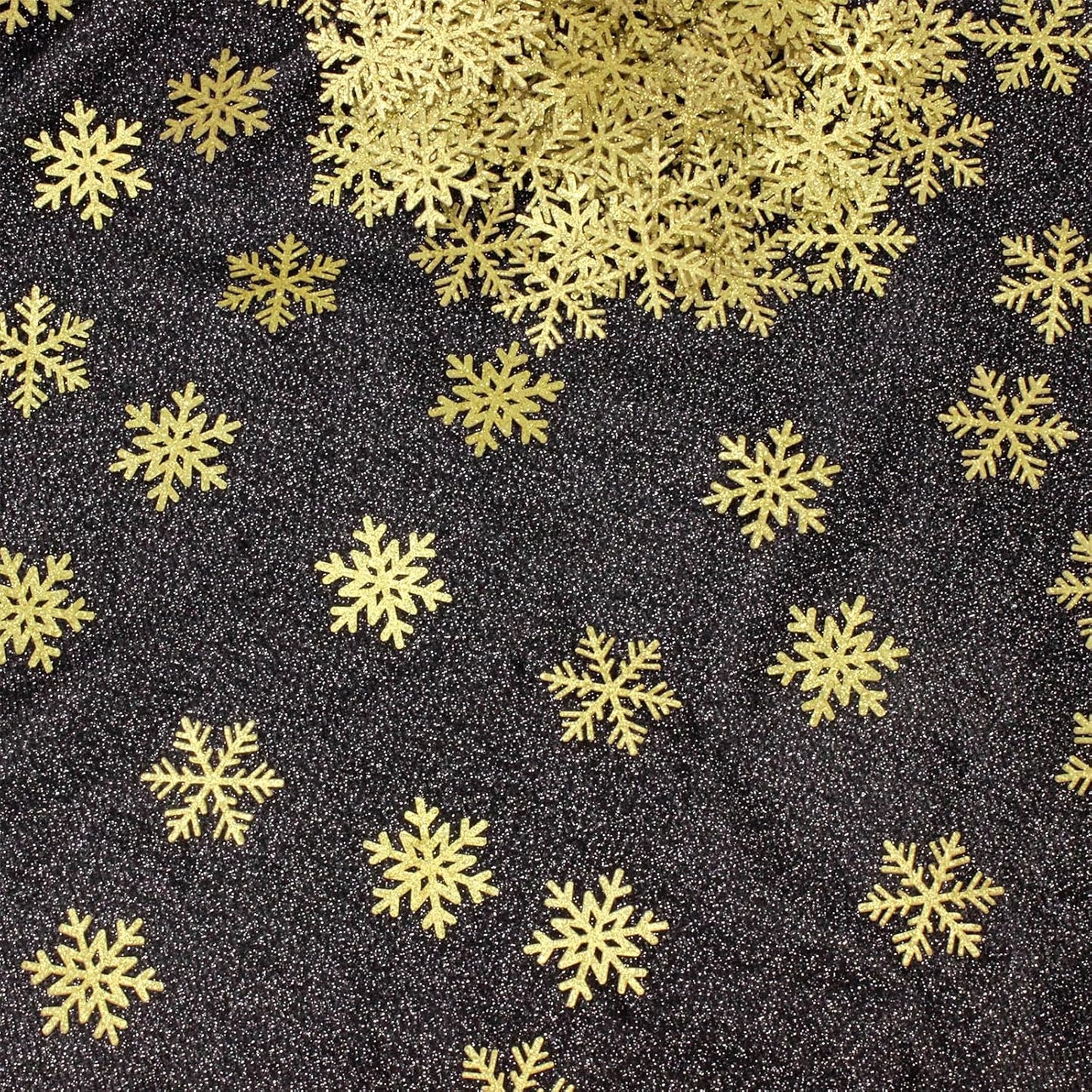200PC Snowflake Party Decorations Gold Glitter Christmas Confetti Paper Snowflakes Table Confetti For Winter Holiday Birthday Baby Shower Party Decor