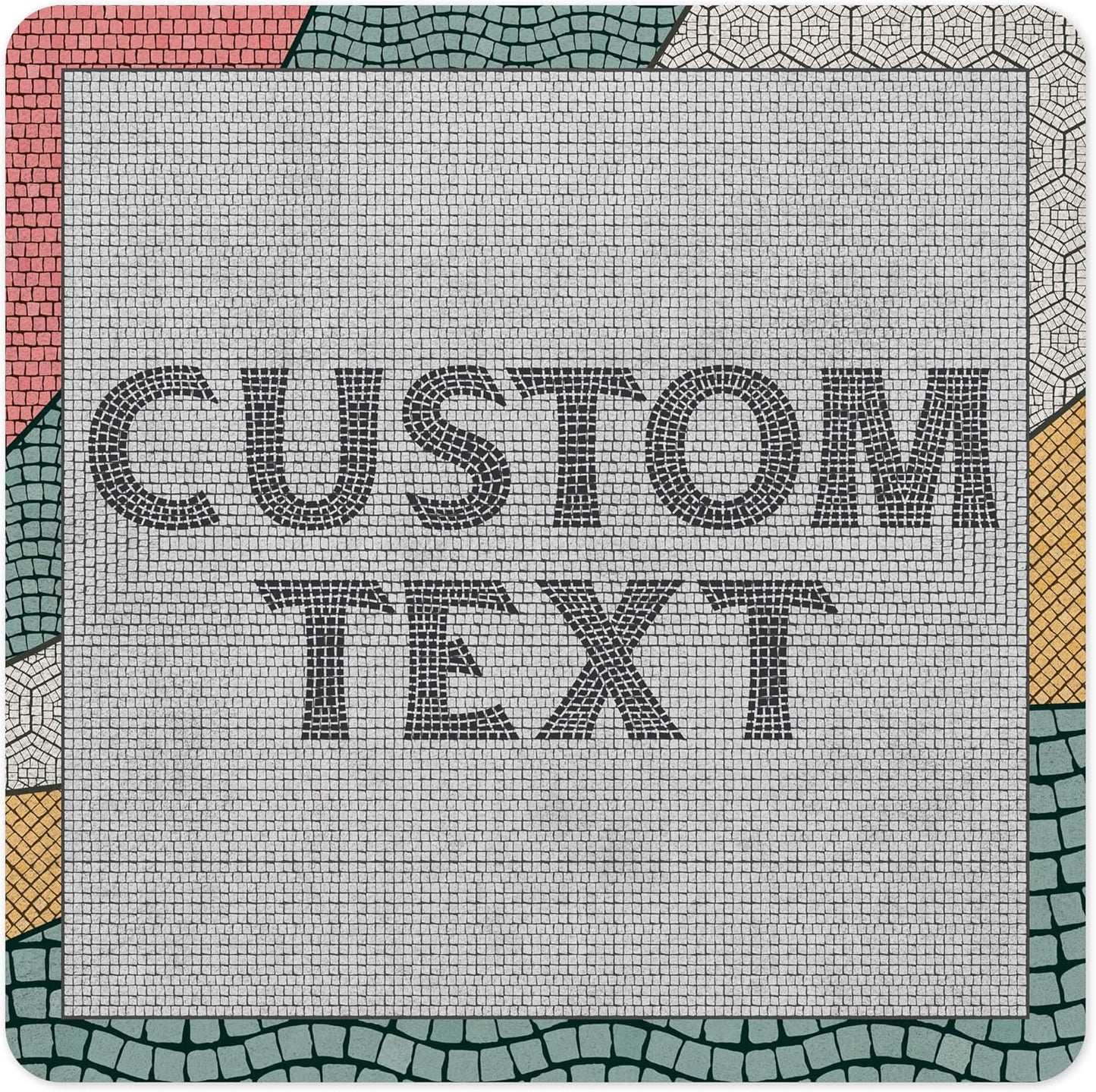 Custom Sign, Custom Street Sign, 11 Font Colors, 13 Font Styles, 4 Hole Options, 22 Sizes, 24x24 Inches, Rust Free DiBound, Fade Resistant, Made in USA by My Sign Center (Fauxsaic 2)