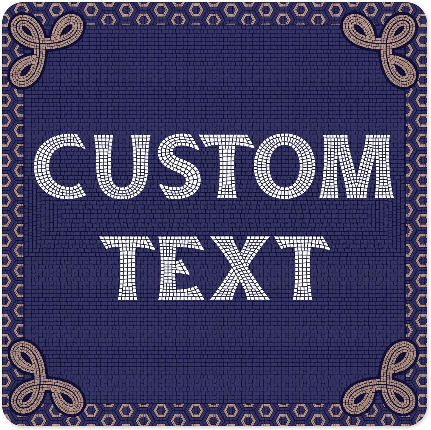 Custom Sign, Custom Street Sign, 11 Font Colors, 13 Font Styles, 4 Hole Options, 22 Sizes, 30x30 Inches, Rust Free DiBound, Fade Resistant, Made in USA by My Sign Center (Fauxsaic 1)